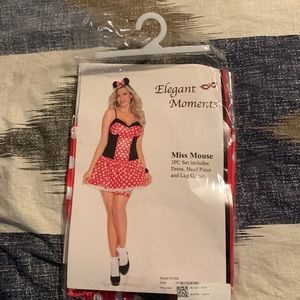 New Adult Woman’s Halloween Minnie Mouse Costume 3X 4X